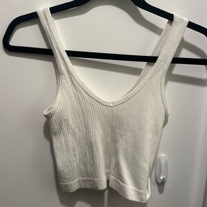 Urban Outfitters white Ribbed Tank Top